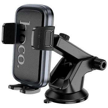 Холдер Hoco H79 Vista для смартфонів 4.5–7.0 дюймів чорний ABS із кріпленням на центральній консолі