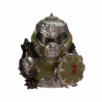Фигурка Numskull Official DOOM Dark Ages: DOOM Slayer Doomguy TUBBZ (Boxed Edition) Дум Темные века: Палач Рока: Косплей утка