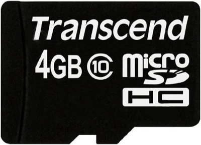 Карта пам'яті TRANSCEND 4GB C10+SD