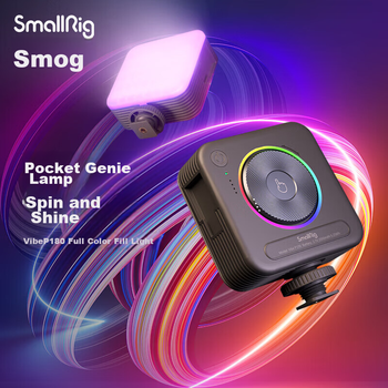 SmallRig 4055 Кільцеподібне світло RGB-заповнювальне світло для телефону Повнокольорове світлодіодне портативне кишенькове світло для прямих трансляцій, двоколірне світло тофу, бездзеркальна камера, портретна фотокамера, спеціальні ефекти для волосся