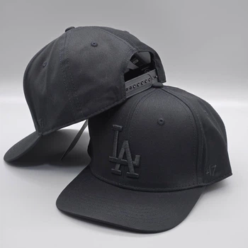 Кепка с прямым козырьком снепбек snapback LA 47 Los Angeles Черный