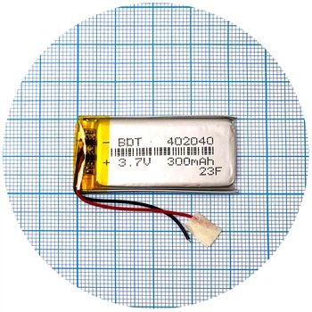 Акумулятор універсальний 402040 42 х 20 х 3.8 мм 300 mAh 3.7V