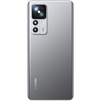 Задняя крышка для Xiaomi 12T серебристая, PRC + стекло камеры