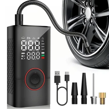 Портативный компрессор аккумуляторный 50W, 2 x 2000mAh, ATJ-005