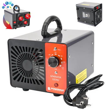 Генератор озона POWERMAT PM-GOZ-60T с таймером для очистки воздуха и помещений