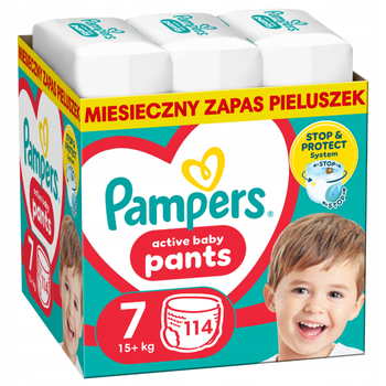 Pieluchomajtki Pampers Pants Rozmiar 7 15+ kg 114 szt (8700216341653)