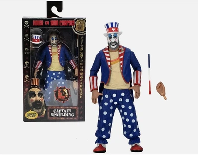 Коллекционная фигурка Captain Spaulding (Капитан Сполдинг) из фильма House of 1000 Corpses ("Дом 1000 трупов") 18 см – статуэтка хоррор персонажа