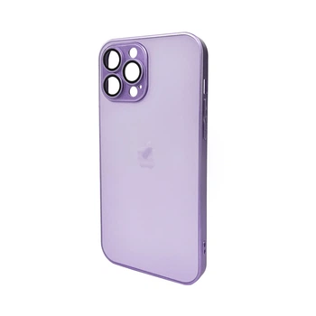 Чохол для смартфона AG Glass Matt Frame Color Logo for Apple iPhone 13 Pro Max Light Purple