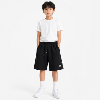 Шорты подростковые KDBB спортивные широкие в стиле baggy, 140, Черный
