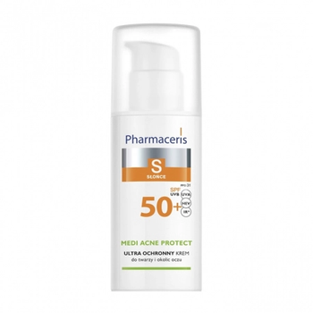 Pharmaceris S SPF 50+ крем для жирної та проблемної шкіри, від акне, матуючий, 50 мл