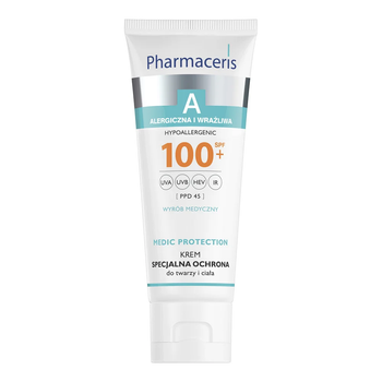 Pharmaceris A SPF 100+ крем солнцезащитный Medic Protection для лица и тела, 75 мл
