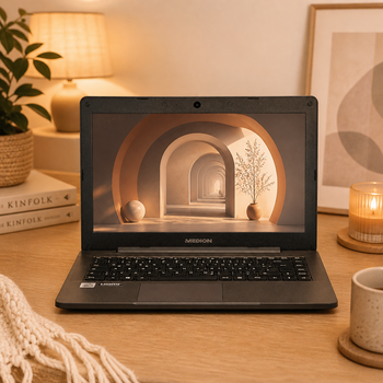 Ноутбук 14" Medion (Lenovo Group) E14410 | Intel Core i3-1005G1 | RAM DDR4 4 ГБ | SSD 128 ГБ | Intel Graphics | LTE | LAN (RJ-45) | HDMI + VGA | Win10 (5099) - Уцінка