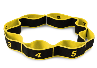 Еспандер з петлями для розтяжки PowerPlay PP_4311 Fitness Band Жовта (88*4см.)