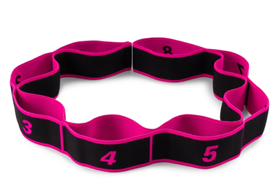Еспандер з петлями для розтяжки PowerPlay PP_4311 Fitness Band Розова (88*4см.)