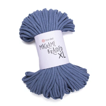 Шнур товстий Macrame Braided XL 10мм 1000г джинс (№761)