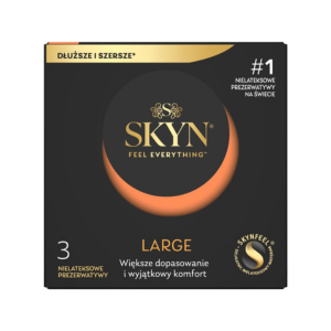 Безлатексні преміум-презервативи SKYN Large 3 шт.