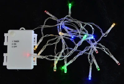 Электрогирлянда уличная YES 15 LED лампочек молочно-белая 1,6 м 1 режим мигания прозрачныйпро (801130)