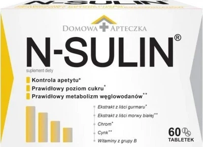 Вітамінно-мінеральний комплекс Domowa Apteczka N-Sulin 60 таблеток (5905279654051)