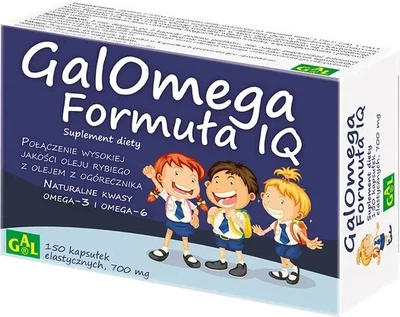 Риб'ячий жир GAL Galomega Formula IQ 150 капсул (5907501110212)