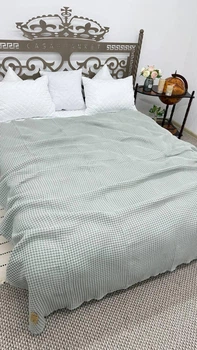 Вафельное покрывало Malloory Home Антиаллергенное 200х230см Оливка