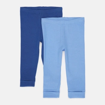 Леггинсы (2 шт) H&M 80см синий, голубой 241011071483