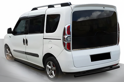 Задняя дуга Black (нерж. сталь) для Opel Combo 2012-2018 гг