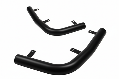 Задні куточки AK003 Black (2 шт., нерж) для Citroen Jumpy 1996-2007 рр
