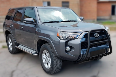 Кенгурятник F1-50 Black (2014-2024, нерж) для Toyota 4Runner