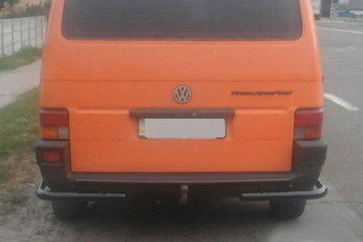 Задняя дуга AK003-2 Черная (Нержавейка) для Volkswagen T4 Caravelle/Multivan 1990–2003 гг