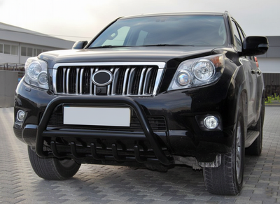 Кенгурятник WT003 Black (нерж) для Toyota Land Cruiser Prado 150 2009-2023 рр