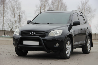 Кенгурятник WT022 Black (нерж) для Toyota Rav 4 2006-2013 рр