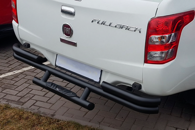 Задняя защита AK-Special Black (нержавейка) для Fiat Fullback 2016- гг
