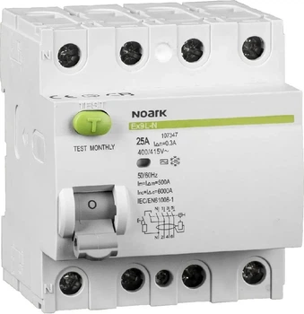 Диференційний вимикач NOARK EX9L-N AC 4P 40A 30mA 6kA 108332 (8592765083326)