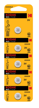 Батарейка Kodak Ultra lit. CR2025 уп. 1х5 шт. (6409687)