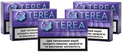 Миниблок стиков для нагрева табака TEREA Purple Wave 5 пачек (7622100424864_n)