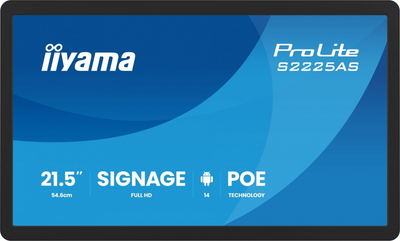 Monitor 21.5" Iiyama ProLite S2225AS-B1P