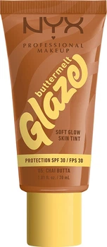 Тональна основа-тінт для обличчя NYX Professional Makeup Buttermelt Glaze Spf 30 05 Chai Butta 30 мл (800897266790)