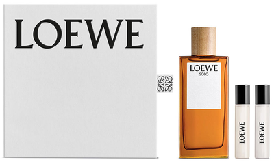 Набір для чоловіків Loewe Solo Туалетна вода 100 мл + Мініатюра Туалетна вода 10 мл + Мініатюра Туалетна вода 10 мл (8426017086127)