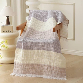 Рушник мусліновий для обличчя Malloory Home 50*100 см Смужки