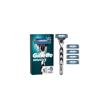 Бритва Gillette Mach3 з 5 змінними картриджами (7702018610181)