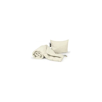 Ковдра MirSon Набір вовняний №1677 Eco Light Creamy Ковдра 155х215 + подуш (2200002656689)
