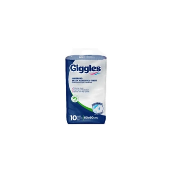 Пелюшки для малюків Giggles 60х60 см 10 шт (8680131205042)