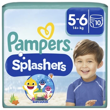 Підгузки Pampers для плавання Splashers Розмір 5-6 (14+ кг) 10 шт