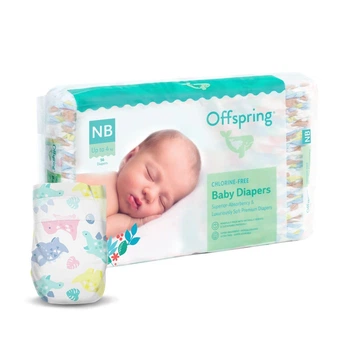 Підгузки Offspring Dinoland, розмір NB, до 4 кг 56 шт (DP-OI-FAT-NB56P-DNL)