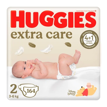 Підгузок Huggies Elite Soft Newborn 2 (4-6 кг) 164 шт (5029054234778_5029053549637)