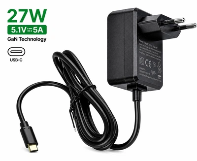 Блок живлення для Raspberry Pi 5, 27W USB-C Power Supply, XS-GaN-27W