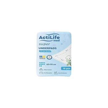 Пелюшки для малюків ActiLife Med Super 60 х 90, 10 шт (4820174981433)