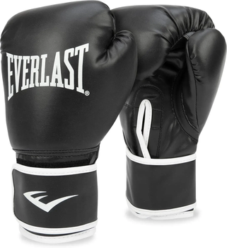 Боксерські рукавиці Everlast CORE 2 TRAINING GLOVE унцій L/XL, чорно-білі