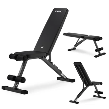 Регулируемая складная Скамья Zipro Stride для жима штанги лежа, пресса