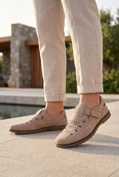 Туфлі чоловічі Where Uwear бежеві 350993_43 (28 см)